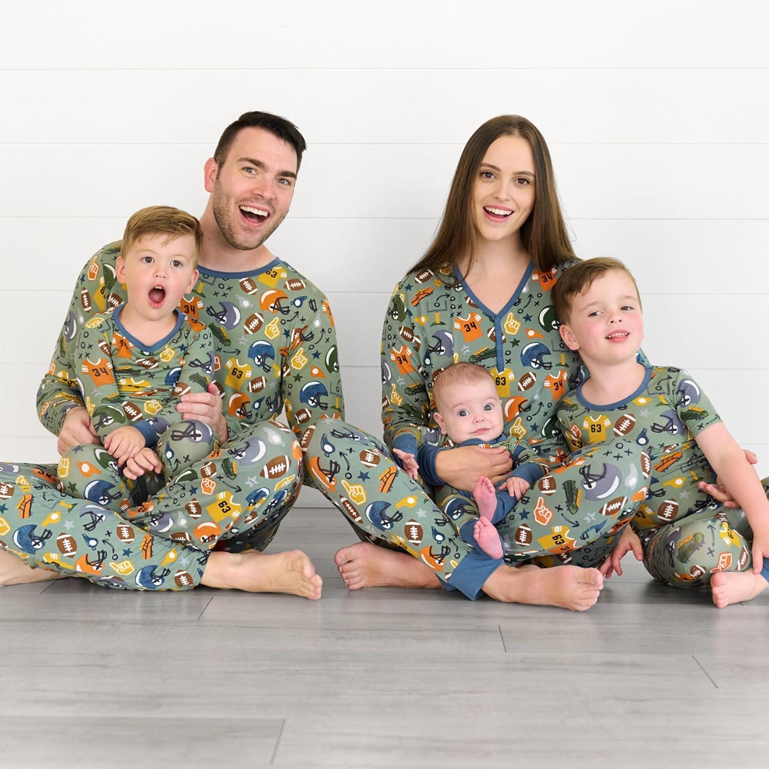 imageLittle Sleepies Infant Gown Viscose from Bamboo Newborn Sleepwear with FoldOver Mittens ampamp FoldOver Foot Envelope Touchdown Time