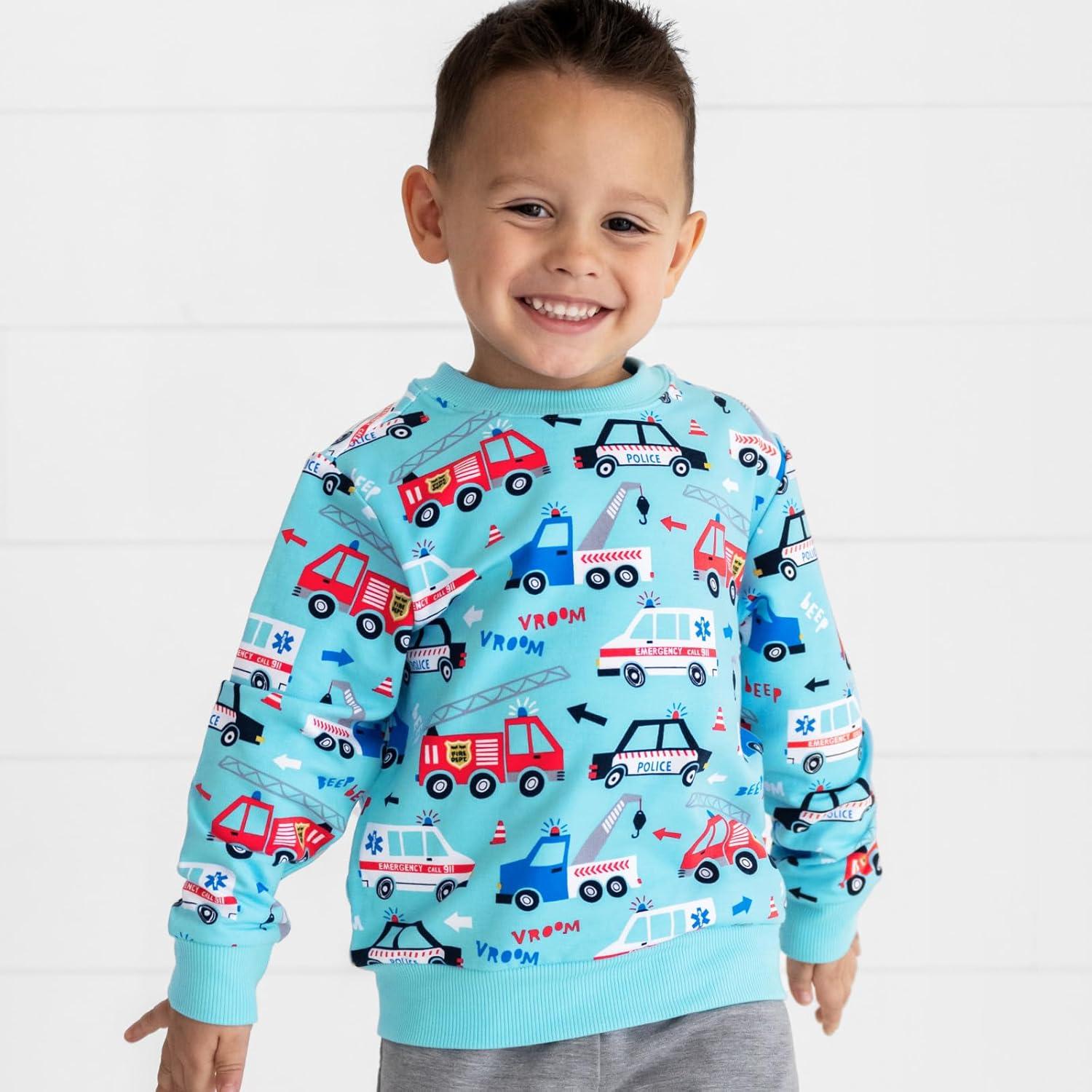 imageLittle Sleepies Long Sleeve Crewneck Sweatshirt for Boys Viscose from BambooTo the Rescue