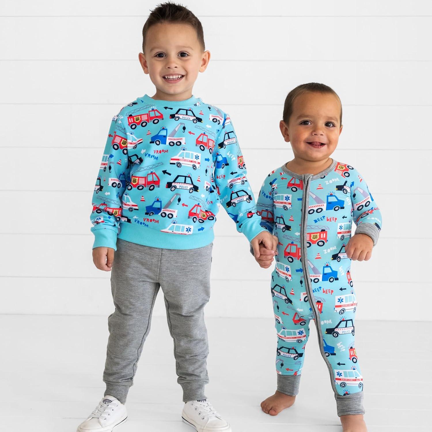 imageLittle Sleepies Long Sleeve Crewneck Sweatshirt for Boys Viscose from BambooTo the Rescue