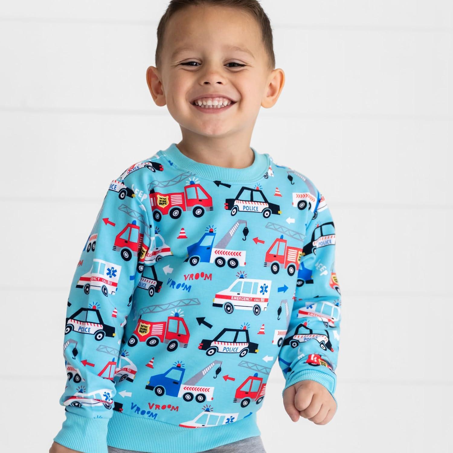 imageLittle Sleepies Long Sleeve Crewneck Sweatshirt for Boys Viscose from BambooTo the Rescue