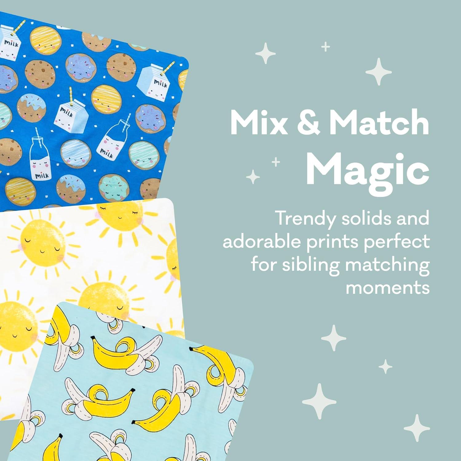 imageLittle Sleepies New Mothers Bundle Includes Womens Pajama Top and Bottoms Newborn Swaddle Hat Set Viscose Derived from Bamboo Lemons