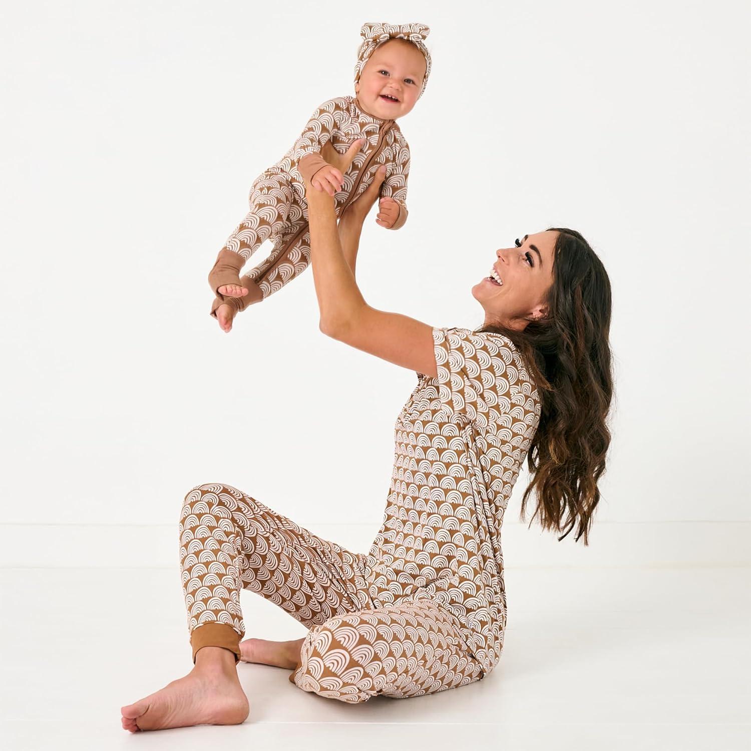 imageLittle Sleepies Womens Pajama Bottoms JoggerStyle Comfy PJ Pants Viscose from Bamboo Pajamas Family Matching OutfitsRust Rainbows