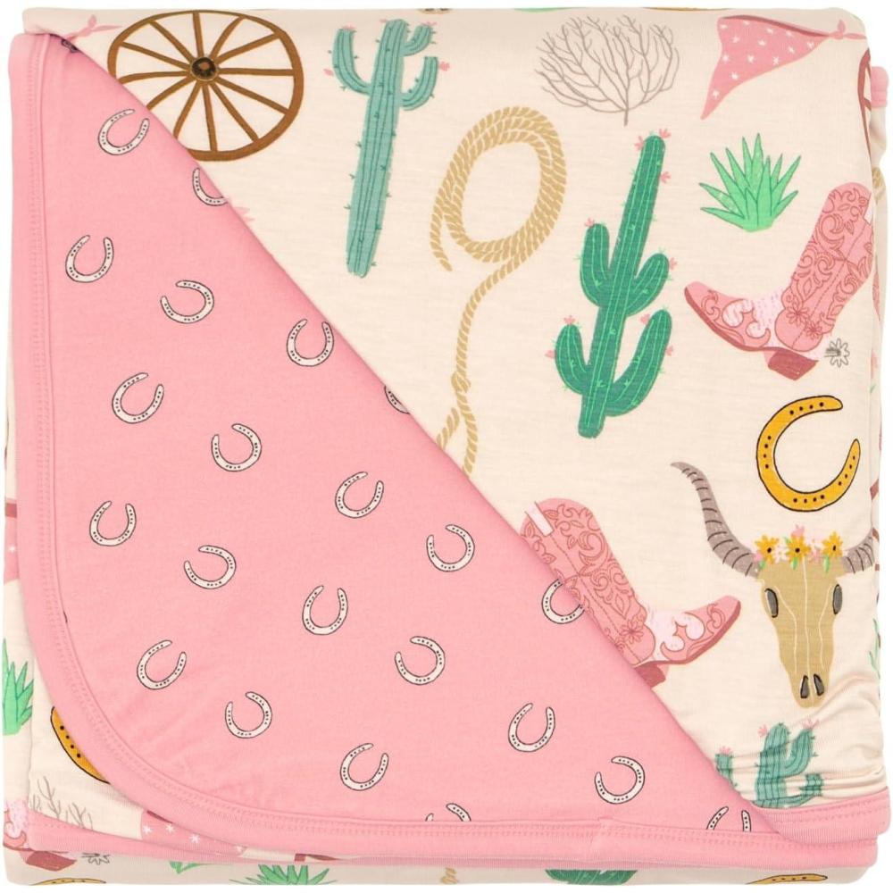 imageLittle Sleepies Cloud Blanket Soft Viscose from Bamboo Toddler ampamp Baby Blanket for Boys ampamp Girls Lightweight Perfect for Hot Sleepers 50quot x 50quot Large Blue All StarsPink Ready to Rodeo