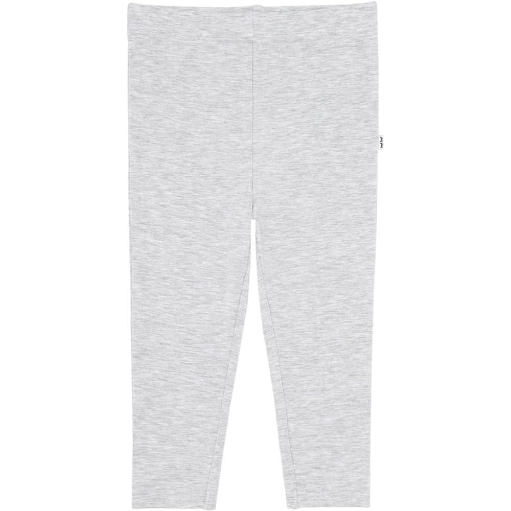 imageLittle Sleepies Leggings for Girls Soft Viscose from Bamboo Toddler Leggings Stretchy Girls Clothes Sizes 6M  6YLight Heather Gray