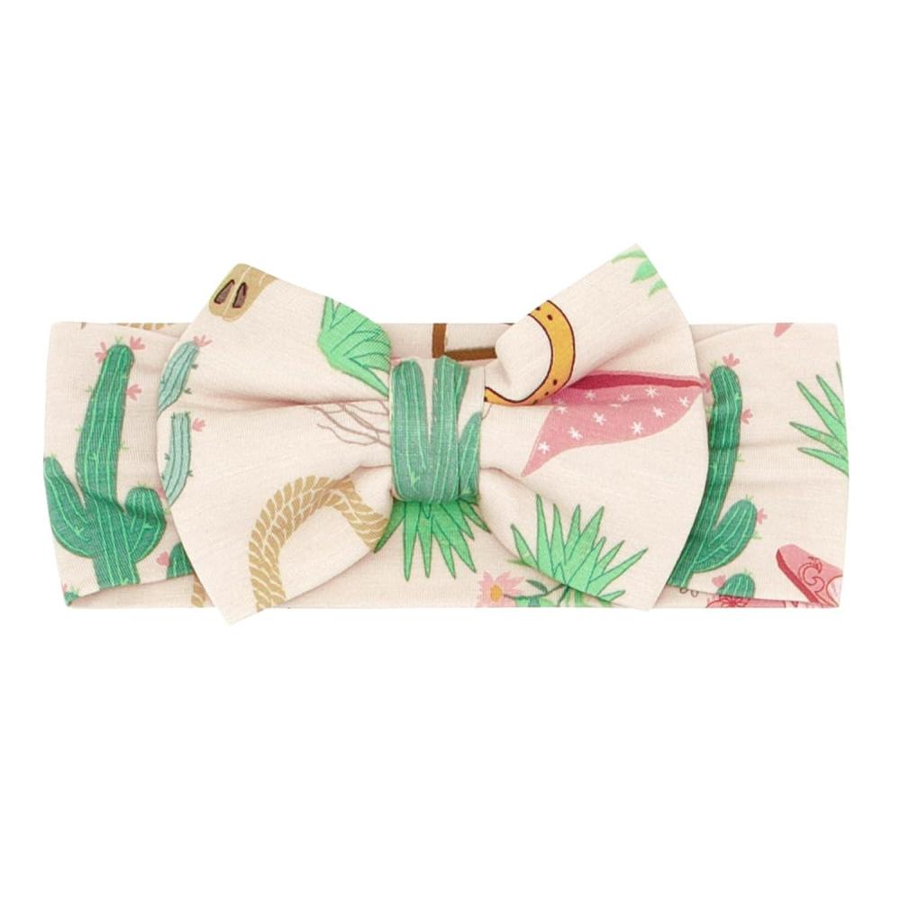 imageLittle Sleepies Luxe Bow Headband Sweet PeaReady to Rodeo