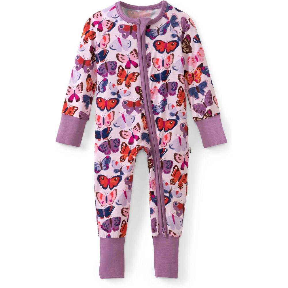 imageLittle Sleepies Pajamas for Baby Boys ampamp Girls Viscose from Bamboo Baby Pajamas Preemie ampamp Newborn Sleepers 2Way Zipper PJsButterfly Kisses