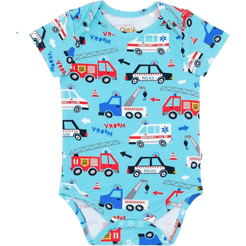 imageLittle Sleepies Short Sleeve Bodysuit for Baby Girls ampamp Boys Soft Viscose from Bamboo One Piece Baby Clothes Newborn to 2YTo the Rescue