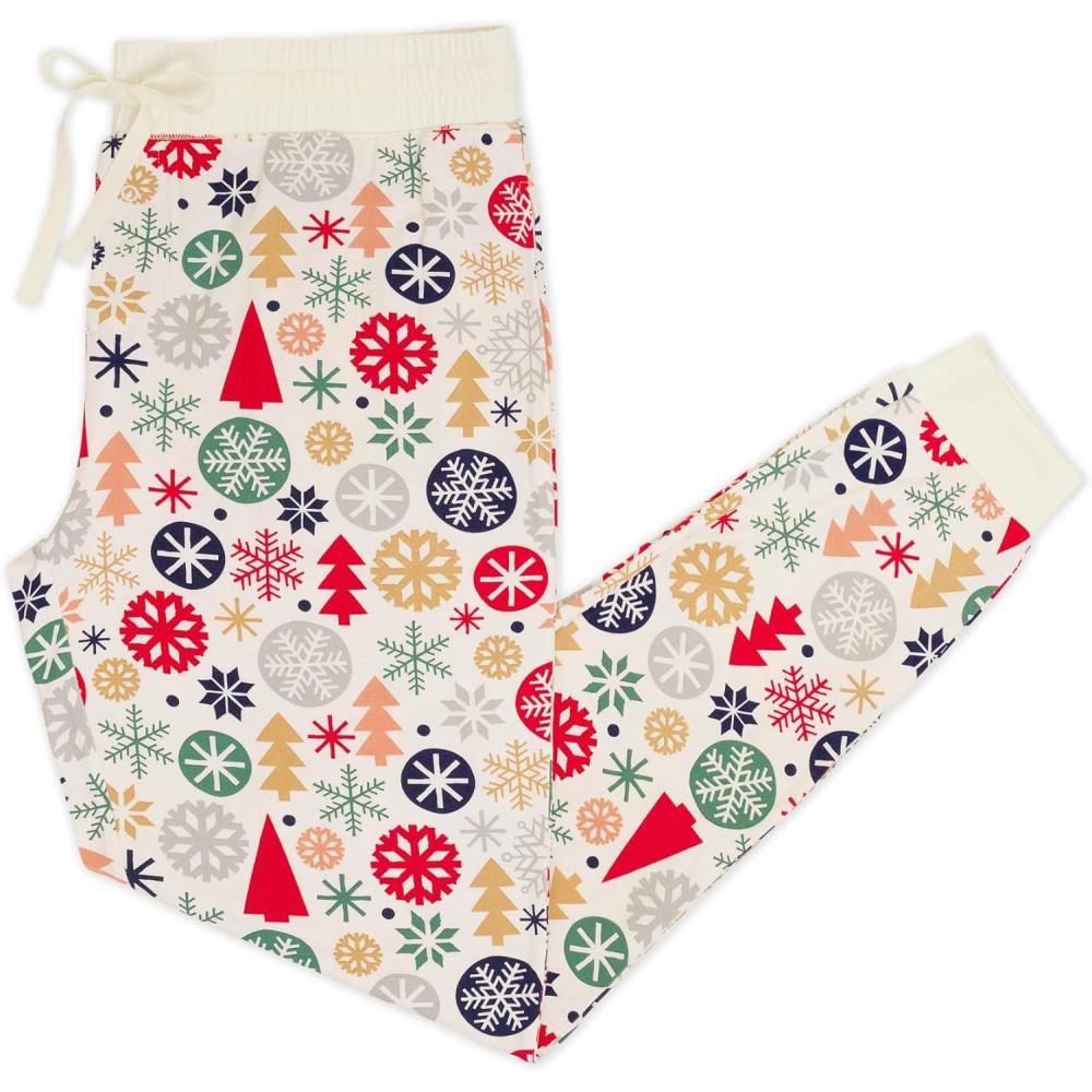 imageLittle Sleepies Womens Pajama Bottoms JoggerStyle Comfy PJ Pants Viscose from Bamboo Pajamas Family Matching OutfitsModern  Merry