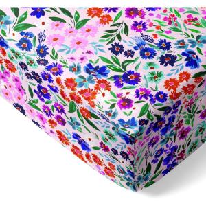 Little Sleepies Baby Crib Sheets, Buttery Soft Viscose from Bamboo Crib Sheets for Boys & Girls, Toddler Bed Sheet, Standard Crib Mattress Sheet, Super Stretchy & Elasticized (Santa’s Sleigh)(Sweet Pea)