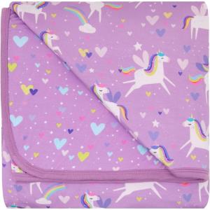 Little Sleepies Cloud Blanket, Soft Viscose from Bamboo Toddler & Baby Blanket for Boys & Girls, Lightweight, Perfect for Hot Sleepers, 50″ x 50″, Large (Blue All Stars)(Sienna’s Unicorns)