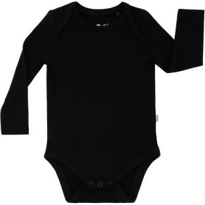 Little Sleepies Long Sleeve Bodysuit for Baby Girls & Boys, Soft Viscose from Bamboo One Piece, Tagless Baby Clothes w/Snaps(Black)