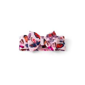 Little Sleepies Luxe Bow Headband, Sweet Pea(Butterfly Kisses)