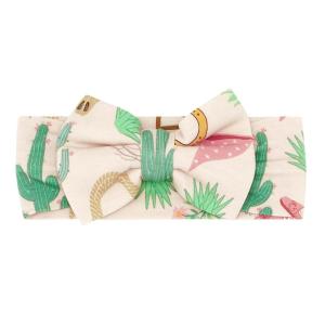 Little Sleepies Luxe Bow Headband, Sweet Pea(Ready to Rodeo)