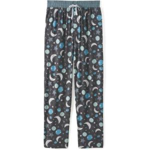 Little Sleepies Mens Pajama Pants, Soft Viscose from Bamboo PJ Bottoms for Family Matching Set, Mens Sleepwear PJs w/Pockets(Blue to the Moon & Back)
