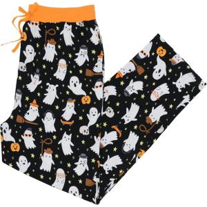 Little Sleepies Mens Pajama Pants, Soft Viscose from Bamboo PJ Bottoms for Family Matching Set, Mens Sleepwear PJs w/Pockets(Friendly Ghosts)