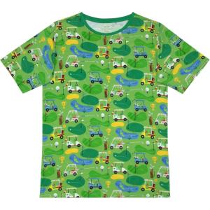 Little Sleepies Men’s Pajama Shirt, Viscose Derived from Bamboo Mens Sleepwear, Soft Pajama Top, Short Sleeve Lounge T-Shirt(Fairway Fun)