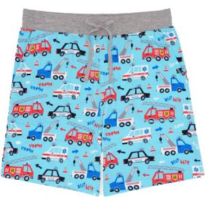 Little Sleepies Men’s Pajama Shorts, Viscose Derived from Bamboo Mens Sleep Bottoms, Lounge Shorts with Side Pockets(To the Rescue)