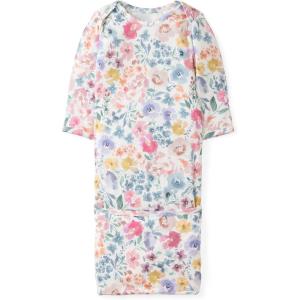 Little Sleepies Newborn Infant Gown, Soft Viscose from Bamboo Baby Gown for Newborn Girls & Boys Baby Clothes, Infant Sleeper(Tiny Blooms)