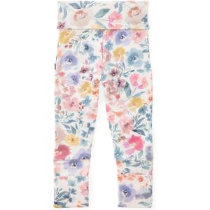 Little Sleepies Newborn Leggings for Girls & Boys, Soft Viscose from Bamboo Leggings w/Fold Over Leg Cuffs, Baby Pants(Tiny Blooms)