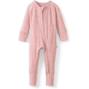 Little Sleepies Pajamas for Baby Boys & Girls, Viscose from Bamboo Baby Pajamas, Preemie & Newborn Sleepers, 2-Way Zipper PJs(Heather Mauve)