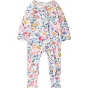 Little Sleepies Ruffle Zippy, Newborn Pajamas, Viscose from Bamboo Baby Pajamas, Girls Preemie Newborn Sleepers, 2-Way Zipper(Tiny Blooms)
