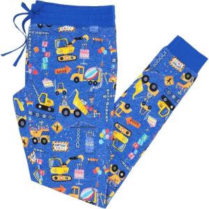 Little Sleepies Women’s Pajama Bottoms, Jogger-Style Comfy PJ Pants, Viscose from Bamboo Pajamas, Family Matching Outfits(Birthday Builders)