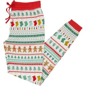 Little Sleepies Women’s Pajama Bottoms, Jogger-Style Comfy PJ Pants, Viscose from Bamboo Pajamas, Family Matching Outfits(Fair Isle)