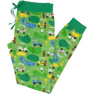 Little Sleepies Women’s Pajama Bottoms, Jogger-Style Comfy PJ Pants, Viscose from Bamboo Pajamas, Family Matching Outfits(Fairway Fun)