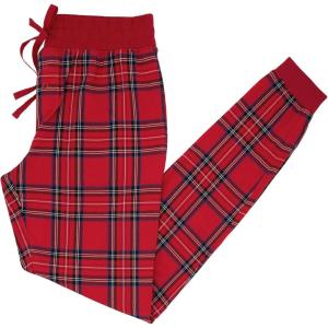 Little Sleepies Women’s Pajama Bottoms, Jogger-Style Comfy PJ Pants, Viscose from Bamboo Pajamas, Family Matching Outfits(Holiday Plaid)