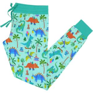Little Sleepies Women’s Pajama Bottoms, Jogger-Style Comfy PJ Pants, Viscose from Bamboo Pajamas, Family Matching Outfits(Prehistoric Party)
