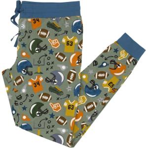 Little Sleepies Women’s Pajama Bottoms, Jogger-Style Comfy PJ Pants, Viscose from Bamboo Pajamas, Family Matching Outfits(Touchdown Time)