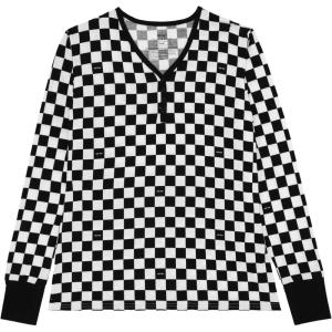 Little Sleepies Womens Pajama Top, Viscose from Bamboo, Henley Button Up Nursing PJs, Family Matching Pajamas for Women Set(Checks)