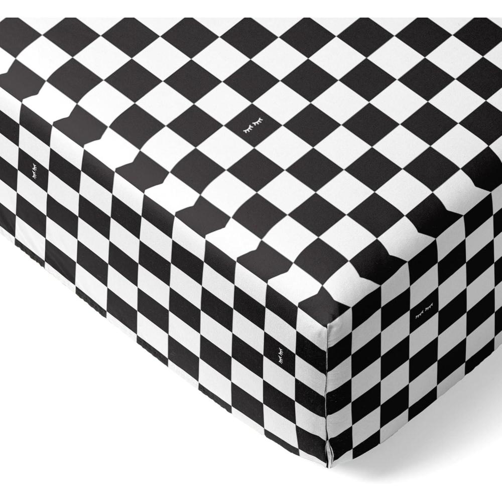 imageLittle Sleepies Baby Crib Sheets Buttery Soft Viscose from Bamboo Crib Sheets for Boys ampamp Girls Toddler Bed Sheet Standard Crib Mattress Sheet Super Stretchy ampamp Elasticized Blue RainbowsChecks