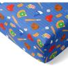 imageLittle Sleepies Baby Crib Sheets Buttery Soft Viscose from Bamboo Crib Sheets for Boys ampamp Girls Toddler Bed Sheet Standard Crib Mattress Sheet Super Stretchy ampamp Elasticized Blue RainbowsBlue All Stars