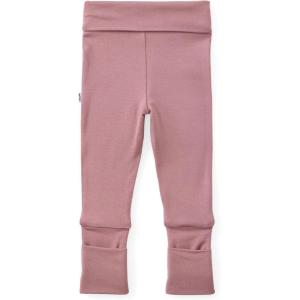 Little Sleepies Newborn Leggings for Girls & Boys, Soft Viscose from Bamboo Leggings w/Fold Over Leg Cuffs, Baby Pants(Rosewood)