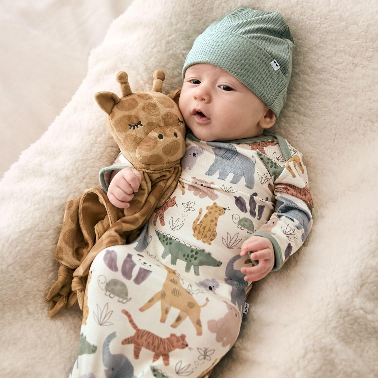 imageLittle Sleepies Elephant Lovey for Baby Girl amp Boy Newborn Gift Essentials Stuffed Animal wSecurity BlanketGiraffe Lovey
