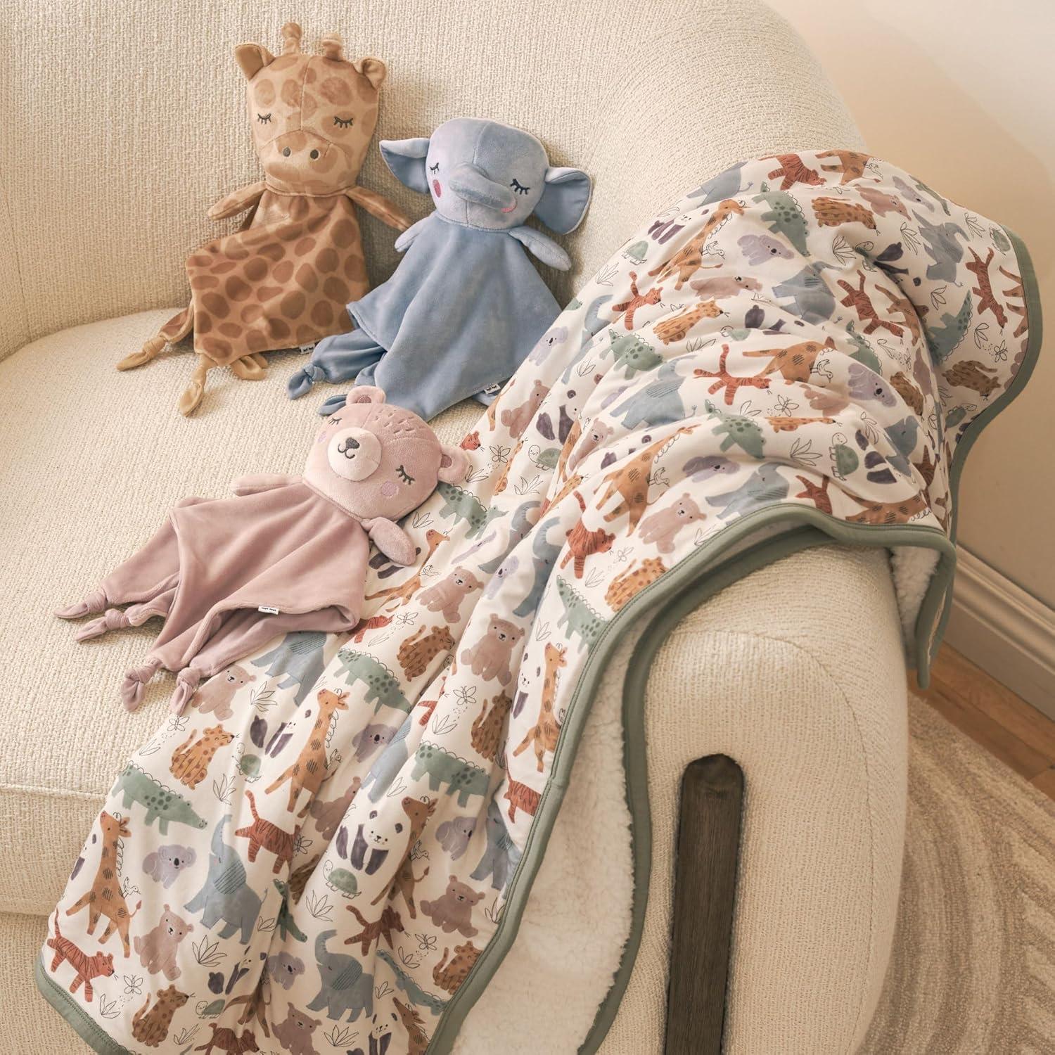 imageLittle Sleepies Elephant Lovey for Baby Girl amp Boy Newborn Gift Essentials Stuffed Animal wSecurity BlanketGiraffe Lovey