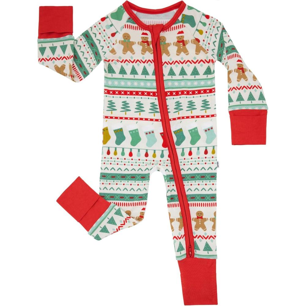 imageLittle Sleepies Pajamas for Baby Boys amp Girls Viscose from Bamboo Baby Pajamas Preemie amp Newborn Sleepers 2Way Zipper PJsFair Isle
