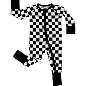 Little Sleepies Pajamas for Baby Boys & Girls, Viscose from Bamboo Baby Pajamas, Preemie & Newborn Sleepers, 2-Way Zipper PJs(Cool Checks)
